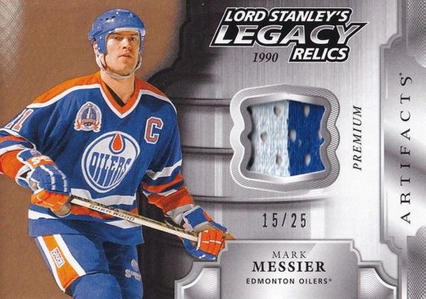 patch karta MARK MESSIER 18-19 Artifacts Lord Stanley´s Legacy Relics /25